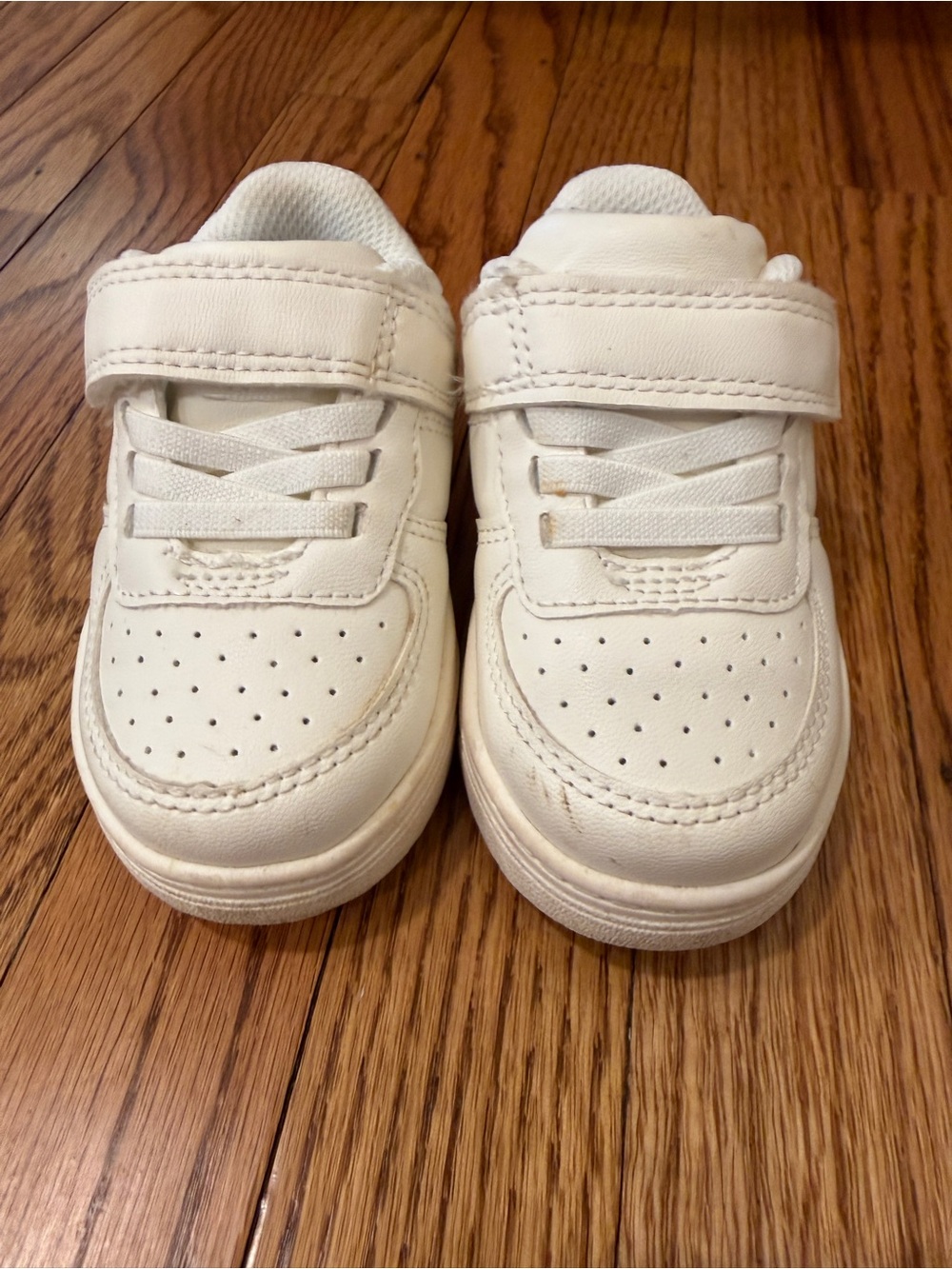Cat & Jack White Velcro Sneakers Toddler Size 5